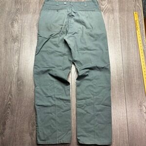 Vintage Big Mac Work Pants Spruce Green Mens 36x29 Straight Leg Twill Trousers